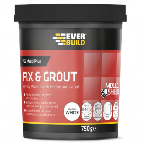 Everbuild FIX005 703 Fix & Grout Tile Adh 750G