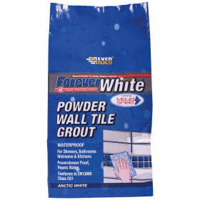 Everbuild FWPOWGROUT1 F/White Pow Wall Tile Grout New Bag 1.2Kg
