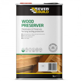 Everbuild LJCR05 Clear Wood Preserver 5L