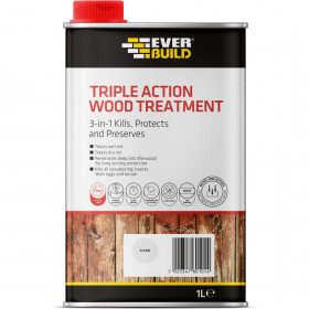 Everbuild LJUN01 Triple Action Wood Treatment 1L