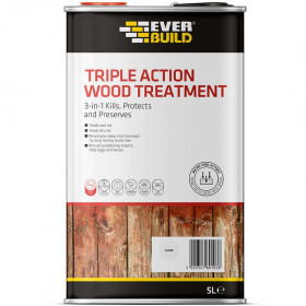 Everbuild LJUN05 Triple Action Wood Treatment 5L