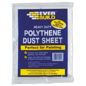 Everbuild POLYDUST Polythene Dust Sheet 12 X 9 0