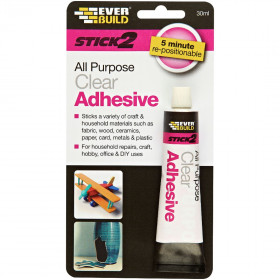 Everbuild S2CLEAR Stick 2 All Purpose Adhesive 30Ml