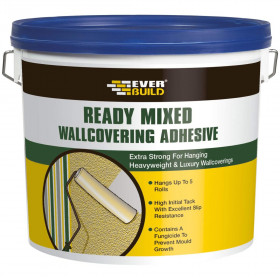 Everbuild WALLREADY4 Ready Mixed Wallcovering Adhesive 4.5Kg