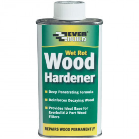Everbuild WOODHARD2 Wet Rot Wood Hardener 250Ml