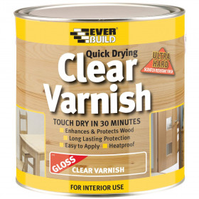 Everbuild WVARCLG02 Clear Varnish Gloss 250Ml