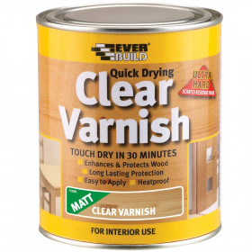 Everbuild WVARCLM07 Clear Varnish Matt 750Ml