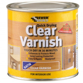 Everbuild WVARCLS02 Clear Varnish Satin 250Ml