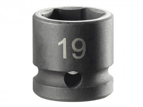 Facom NSS.19A 6-Point Stubby Impact Socket 1/2In Drive 19Mm