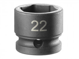 Facom NSS.22A 6-Point Stubby Impact Socket 1/2In Drive 22Mm