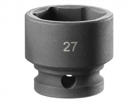 Facom NSS.27A 6-Point Stubby Impact Socket 1/2In Drive 27Mm
