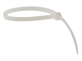 Fandf CT100N Cable Tie - Natural/Clear, 2.5 X 100Mm (Bag Of 100)
