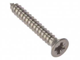 Fandf STCSK28SS Self Tapping Screw - Countersunk Head - A2 Stainless Steel, 2in X 8 (Box Of 100)