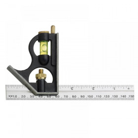 Fisher F411ME Combination Square with Stainless Steel Blade 150mm (6in)