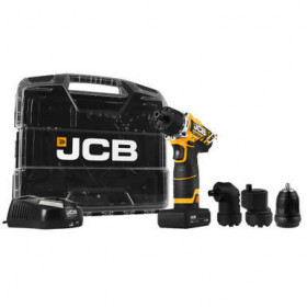 JCB 12V 4 In 1 Drill Driver 2.0Ah Batteries In W-Boxx 102 Power Tool Case | 21-12Tpk2-Wb-2