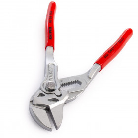Knipex 8603150Sb Mini Pliers + Wrench 2 In 1 Tool Chrome Plated 150Mm