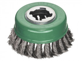 Lessmann 483.81X X-Lock Stainless Steel Knot Cup Brush 85Mm Non Spark