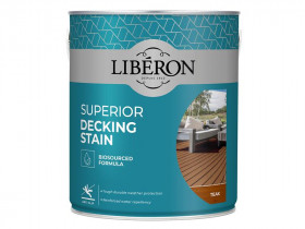 Liberon 126118 Superior Decking Stain Teak 2.5 Litre