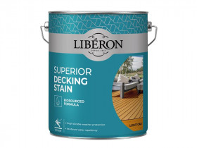 Liberon 126127 Superior Decking Stain Light Oak 5 Litre