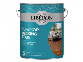Liberon 126128 Superior Decking Stain Teak 5 Litre