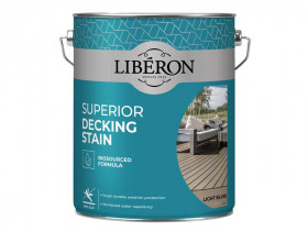 Liberon 126130 Superior Decking Stain Light Silver 5 Litre