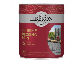 Liberon 126139 Extreme Decking Paint Light Silver 2.5 Litre