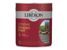 Liberon 126140 Extreme Decking Paint Dark Silver 2.5 Litre