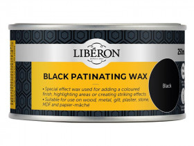 Liberon 126821 Black Patinating Wax 250Ml