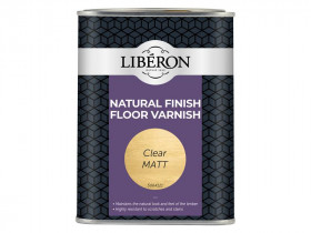 Liberon 126852 Natural Finish Floor Varnish Clear Matt 1 Litre
