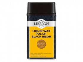 Liberon 126889 Liquid Wax Polish Black Bison Medium Oak 500Ml