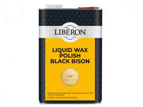 Liberon 126890 Liquid Wax Polish Black Bison Clear 5 Litre