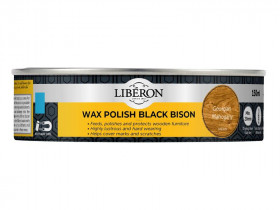 Liberon 126869 Black Bison Wax Paste Georgian Mahogany 150Ml