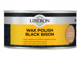 Liberon 126875 Black Bison Wax Paste Georgian Mahogany 500Ml