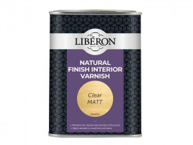 Liberon 126899 Natural Finish Interior Varnish Clear Matt 1 Litre