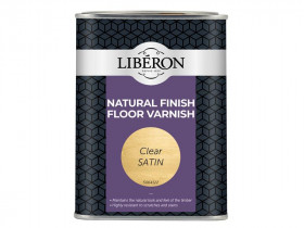 Liberon 126853 Natural Finish Floor Varnish Clear Satin 1 Litre