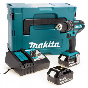 Makita Dhp482Rtj 18V Lxt Combi Drill (2 X 5.0Ah Batteries) In Makpac Case