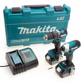 Makita Dlx2414St 18V Lxt 2 Piece Brushless Combo Kit (2 X 5.0Ah Batteries)