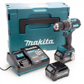 Makita Hp002Ga202 40Vmax Xgt Combi Drill (2 X 2.0Ah Batteries)