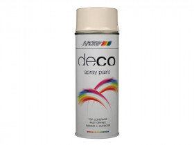 Motip® 01695 Deco Spray Paint High Gloss Ral 9001 Cream White 400Ml