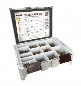 Reisser SSC1/CUTTERFULL Ssc1 Crate Mate Case Complete With 14 Sizes Of  Cutter Screws (2115Pcs)