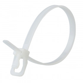 Retyz Evt-S10Nl-Ta Everytie Reusable Cable Ties In Natural 254Mm/10In (Pack Of 100)