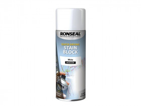 Ronseal 35103 Quick Drying Stain Block Aerosol White 400Ml
