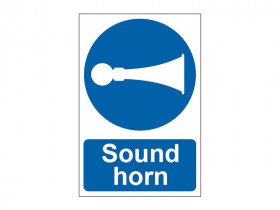 Scan 0250 Sound Horn  - Pvc Sign 200 X 300Mm