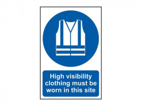 Scan 4007 High Visibility Jackets Must Be Worn In This Site - Pvc Sign 200 X 300Mm