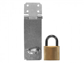 Scan YS-0003-117 Hasp And Staple 117Mm + 40Mm Padlock
