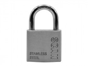 Scan ZB111-38 Stainless Steel Padlock 38Mm