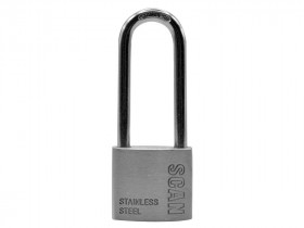 Scan ZB111-38L Stainless Steel Padlock 38Mm Long Shackle