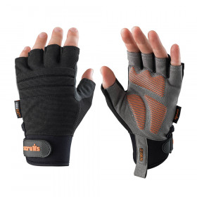 Scruffs T51004 Trade Fingerless Gloves Black, L / 9 Each 1
