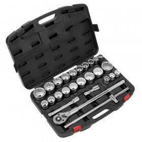 Sealey AK2584 Socket Set 26Pc 3/4inSq Drive 12-Point Walldrive®