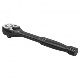 Sealey AK7997 Ratchet Wrench 1/4inSq Drive - Premier Black